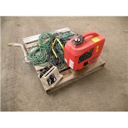 Honeywell generator, nail guns that Do Not work, air hoses, work light & misc