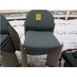 qty 11 stacking chairs