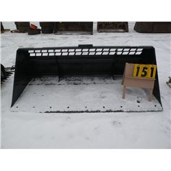 Stout 8 ft snow bucket w/bolt-on cutting edge -New