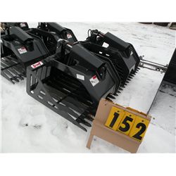Stout 72" twin cylinder rock grapple -New