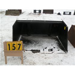 6 ft material/snow bucket for skidloader