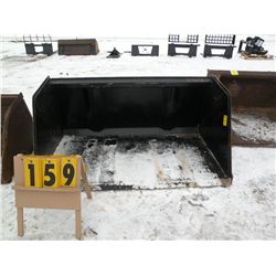 6 ft material/snow bucket for skidloader