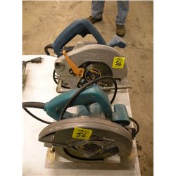 pair of circular saws