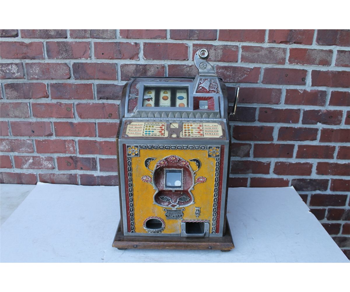 Rare Mills Revamp Nickel Five Cent Slot Machine SN 120356 w/ Key