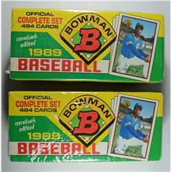 2 - 1989 BOWMAN BASEBALL SEALED FACTORY SETS