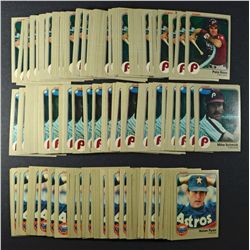 3 - 1983 FLEER 80 CARD BRICKS OF NOLAN RYAN, MIKE SCHMIDT & PETE ROSE