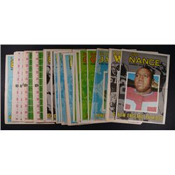 GROUP OF 53 (21 DIFFERENT) 1971 TOPPS FOOTBALL POSTERS. VERY NICE CONDITION