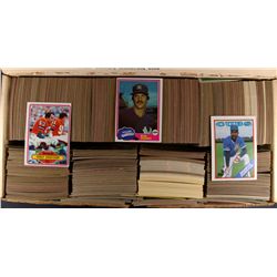 BOX OF APPROX. 1,200 MOSTLY FOOTBALL CARDS 1979-1983