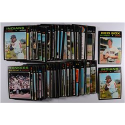 Group of 100 1971 Topps Baseball Cards. Mostly Commons