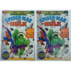 SPIDERMAN AND THE HULK (2 COPIES)