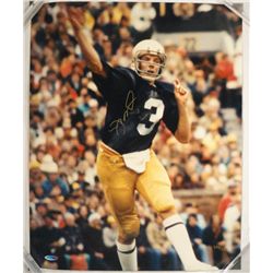 JOE MONTANA AUTOGRAPHED 16 x 20 PHOTO, COA by UPPER DECK