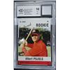 Image 1 : 2004 JUST FEATURED (ALBERT PUJOLS) ROOKIE CARD (W/PIECE OF GAME USED JERSEY)