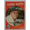 Image 1 : 1959 TOPPS #10 MICKEY MANTLE EX, GREAT COLOR & GLOSS