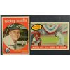 Image 1 : 2-1959 TOPPS #10 MICKEY MANTLE EX & #461 MANTLE HITS EX