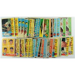 1960 TOPPS LOT (49 cds), SOME MINOR STARS, NICE LOT