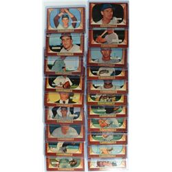 20 - 1955 Bowman Baseball Cards.  Mostly EX-VGEX.