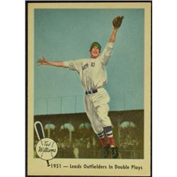 1959 FLEER TED WILLIAMS #43  LEADS OUTFIELDERS IN DOUBLE PLAYS.  NM-MT