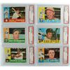 Image 1 : 6 - 1960 TOPPS #235,241,252,253,256,259.  PSA 1--MINT 9 (OC), all the rest NM 7.