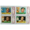 Image 1 : 4 -1960 TOPPS #308,309,311,312.   PSA #311- MINT 9 (OC)  all the rest are NM 7.