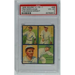1935 GOUDEY 4 - IN - 1  #4B  TRAYNOR/LUCAS  THEVENOW/WRIGHT  PSA VG-EX 4.