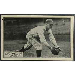 1929-1930 R315 "LOU" GEHRIG "YANKEES BLACK/WHITE  PREMIUM CARD