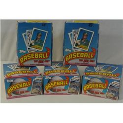5 - 1989 TOPPS BASEBALL WAX BOXES