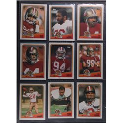 OVER 200 - TOPPS NFL CARDS MOSTLY 1988, PLUS TWO (2) FOOTBALL PLAQUES