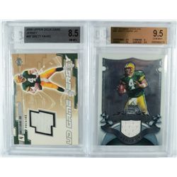2 - BRETT FAVRE BECKETT GRADED JERSEY CARDS