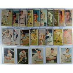 1957 TOPPS BOSTON RED SOX TEAM LOT (23 CARDS) TED WILLIAMS