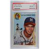 Image 1 : 1954 TOPPS BASEBALL #30 EDDIE MATHEWS PSA 8 NM-MT