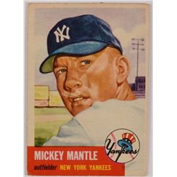 1953 TOPPS #82 MICKEY MANTLE VG-GOOD