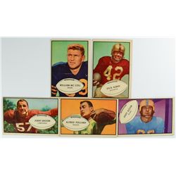 1953 BOWMAN FOOTBALL LOT (5 cds) NICE VG