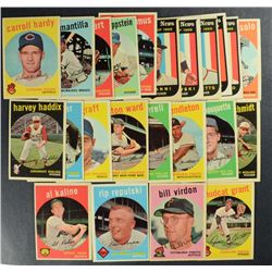 1959 TOPPS LOT (23 cds) KALINE #360 VG+ light wrinkle