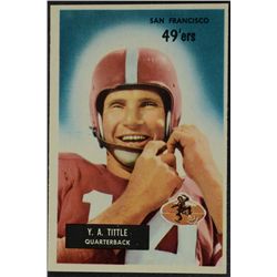 1955 BOWMAN FOOTBALL Y A TITTLE #72 EM 70/30