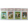 Image 1 : 4 - PSA MINT 9 GRADED 1975 TOPPS MINI'S