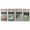 Image 1 : 4 - 1971 TOPPS PSA NM-MT 8's (#327 & #330 WORLD SER.) & #486 HUNTZ & #521 LEE