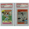 Image 1 : 2- PSA CARDS, 1972 TOPPS TOM SEAVER #347 & 1980 TOPPS PETE ROSE #4
