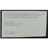 Image 2 : MAX CAREY AUTOGRAPHED HOF GOLD PLAQUE POST CARD