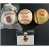 Image 1 : 3 - COMMEMORATIVE BASEBALLS, 1983 WORLD SER., 1998 WORLD SER & CLEVELAND INDIANS