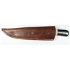 Image 1 : 10 3/4in Genuine Damascus Steel knife with Buffalo Horn/Bone Handle.