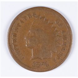 1871 INDIAN HEAD CENT G/VG