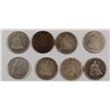 Image 1 : (6) 1876-CC & (2) 1877-CC SEATED LIBERTY QUARTERS