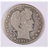 Image 1 : 1913 BARBER HALF DOLLAR VG/F