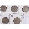 Image 1 : (5) 1896 V-NICKELS