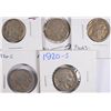 Image 1 : (5) 1920-S BUFFALO NICKELS