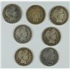 Image 1 : (7) BARBER HALF DOLLARS (98, 01, 05, 08-O, 09-S, 12-D, 14-S)