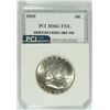 Image 1 : 1949 FRANKLIN HALF DOLLAR, PCI MS-65 FBL   TRENDS FOR $225.00