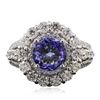 Image 1 : 14KT White Gold 2.27ct Tanzanite and Diamond Ring