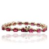 Image 2 : 14KT Yellow Gold 18.18ctw Ruby and Diamond Bracelet