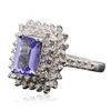 Image 2 : 14KT White Gold 1.88ct Tanzanite and Diamond Ring